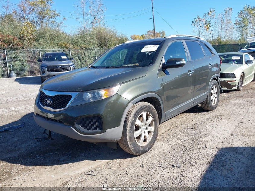 2012 Kia Sorento Lx V6, По кругу, IAAI, VIN 5XYKT3A20CG246109 — фото 2