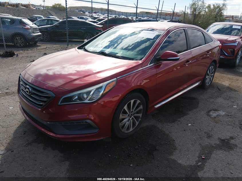 2016 Hyundai Sonata Sport, Normal Wear & Tear, IAAI, VIN 5NPE34AF1GH290740 — photo 2