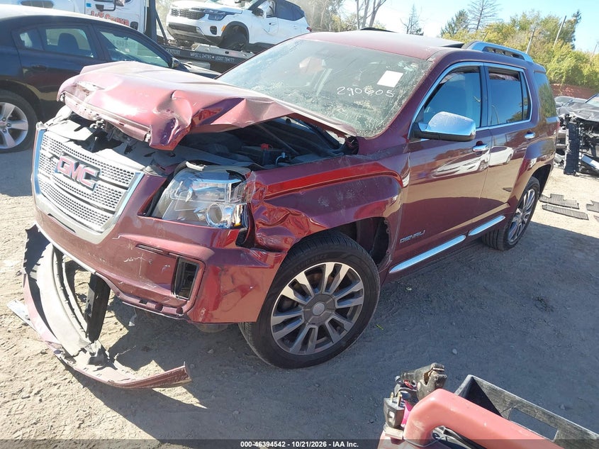 Vin: 2gkflve32g6290605, lot: 46894900, gmc terrain denali 20162