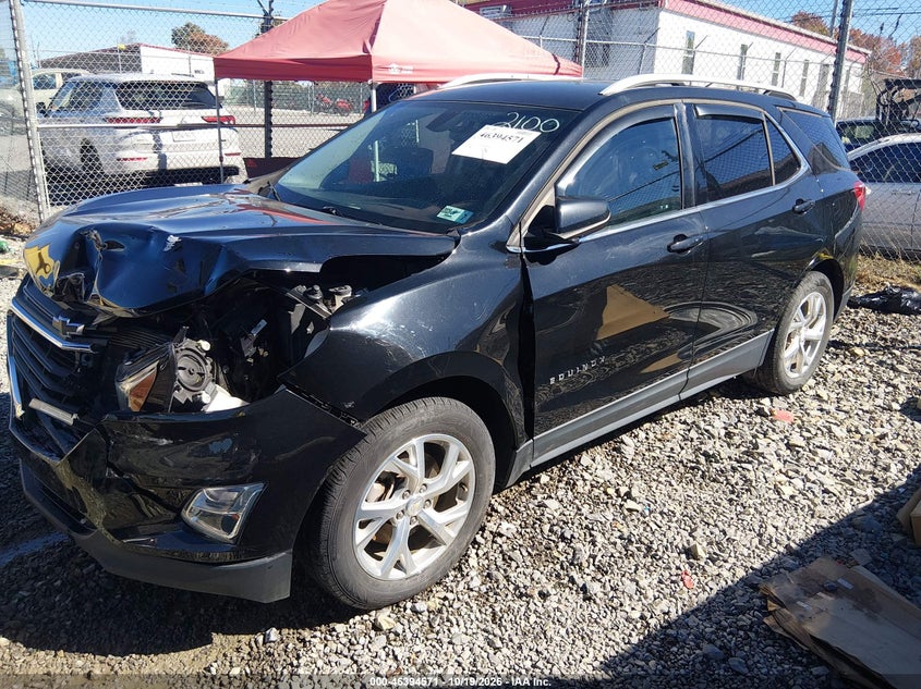2019 Chevrolet Equinox Lt, Front End, IAAI, VIN 2GNAXVEX9K6202100 — photo 2