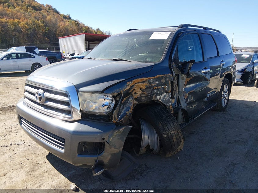 Vin: 5tdjy5g18af029706, lot: 46894968, toyota sequoia limited 5.7l v8 20102