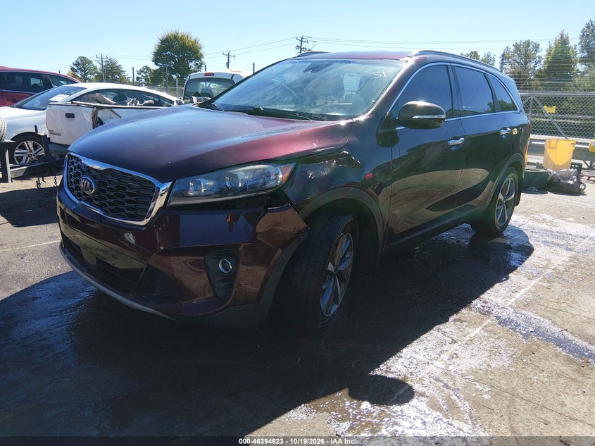 2019 Kia Sorento 3.3L Ex, Левый перёд, IAAI, VIN 5XYPH4A52KG476661 — фото 2
