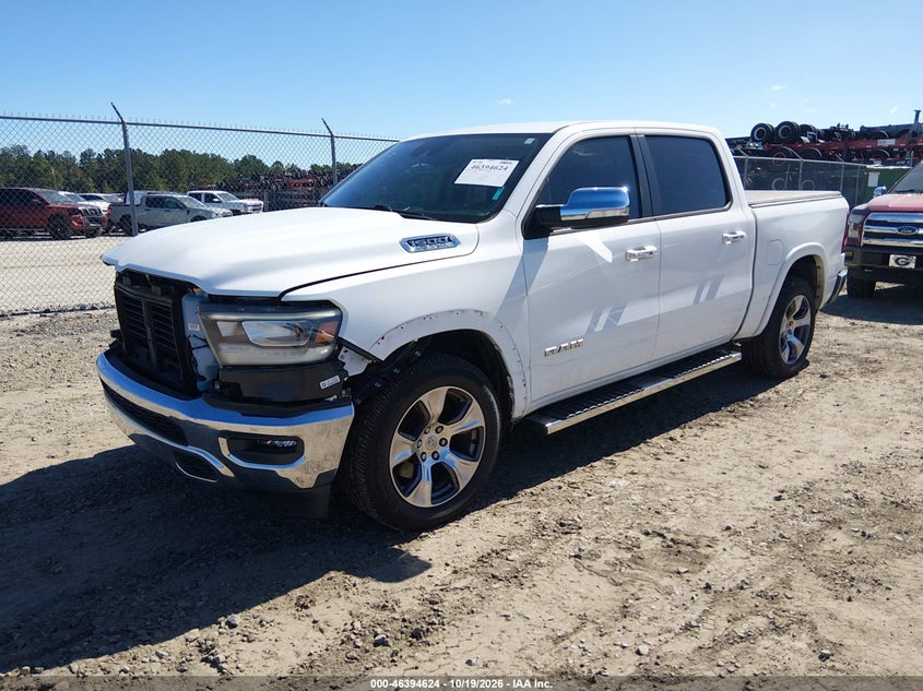 2022 Ram 1500 Laramie 4X2 5'7 Box, Right Side, IAAI, VIN 1C6RREJT2NN277625 — photo 2