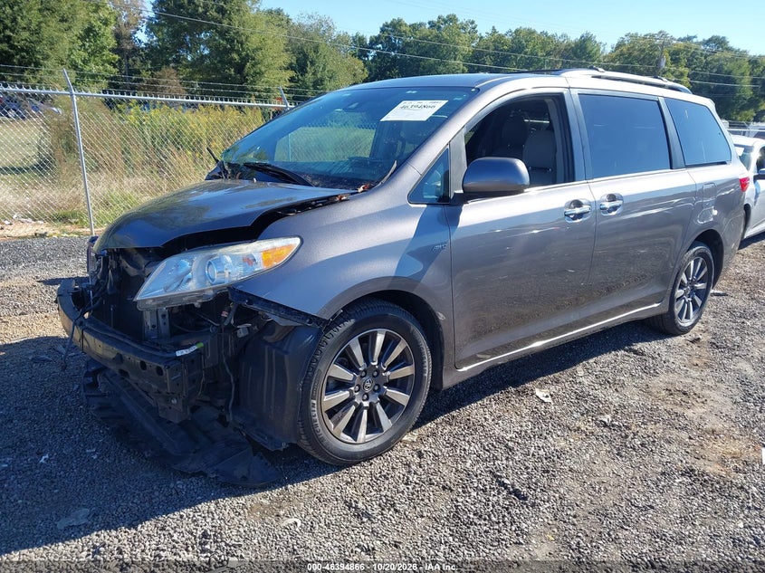 2018 Toyota Sienna Xle 7 Passenger, Front End, IAAI, VIN 5TDDZ3DC8JS207487 — photo 2