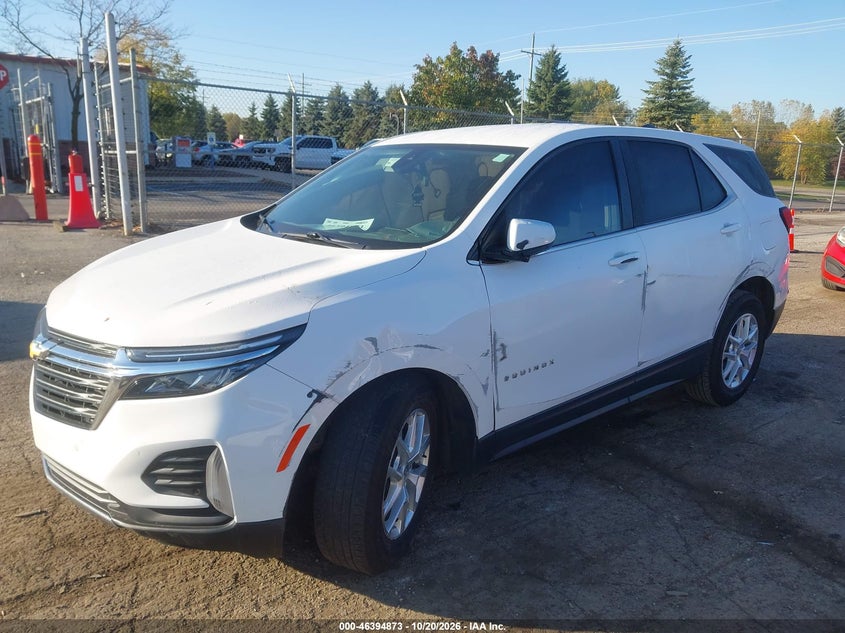 2022 Chevrolet Equinox Fwd Lt, Unknown, IAAI, VIN 3GNAXKEV6NL173247 — photo 2