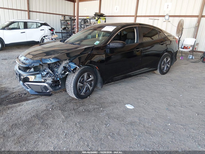 Vin: 19xfc2f66le025313, lot: 46895320, honda civic lx 20202