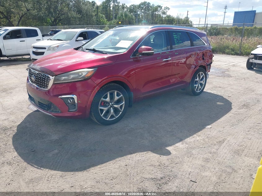 Vin: 5xypk4a53kg565088, lot: 46895332, kia sorento 3.3l sx 20192