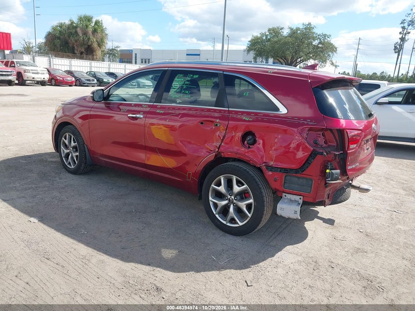 Vin: 5xypk4a53kg565088, lot: 46895332, kia sorento 3.3l sx 20193