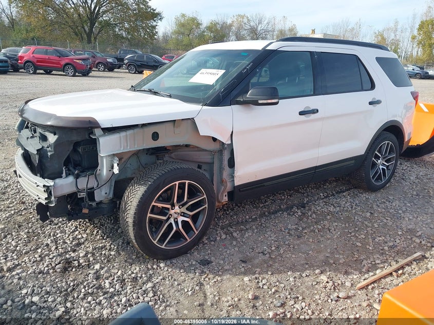 Vin: 1fm5k8gt6hgb83532, lot: 46895363, ford explorer sport 20172