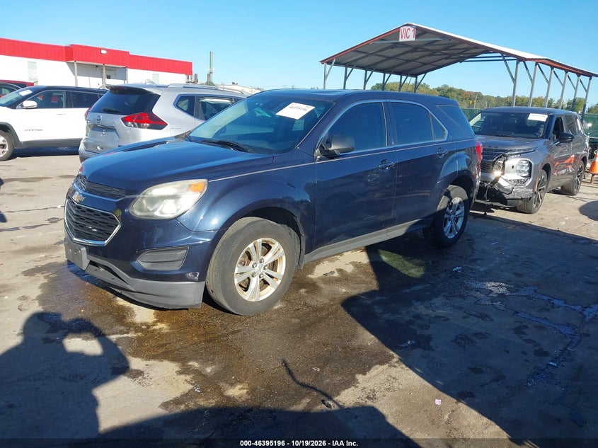 2016 Chevrolet Equinox Ls, Удар спереди, IAAI, VIN 2GNALBEK8G1166452 — фото 2