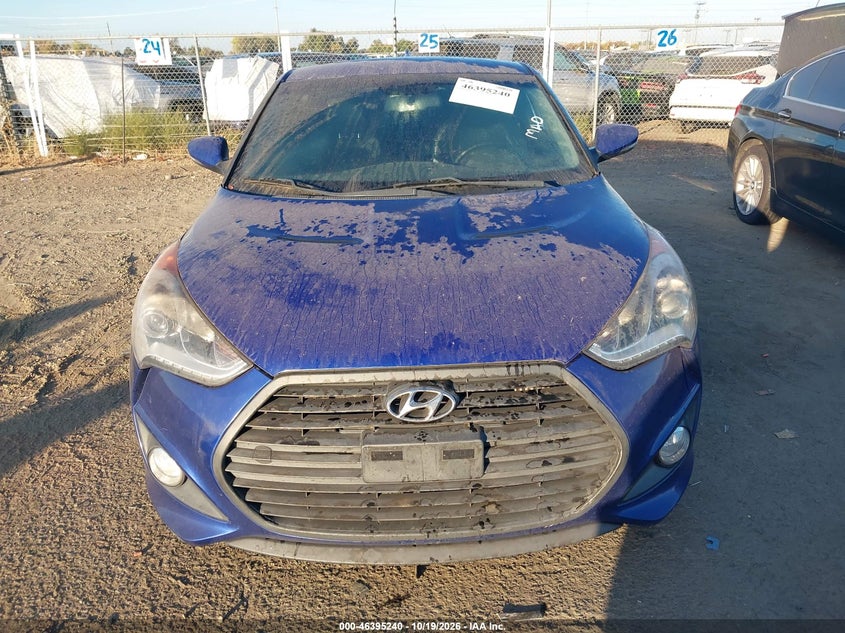 HYUNDAI VELOSTER 2013 VIN KMHTC6AE1DU158312