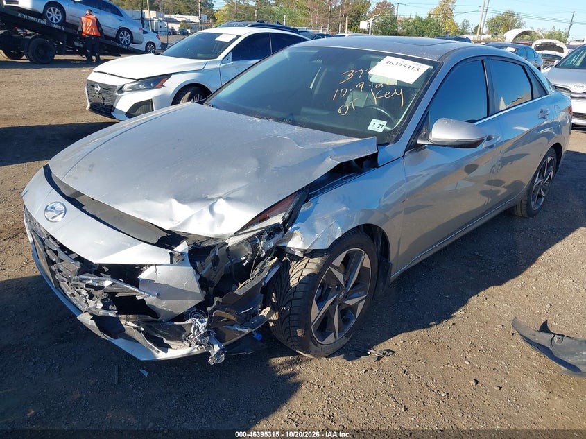 Vin: 5nplp4ag6nh073251, lot: 46895672, hyundai elantra limited 20222