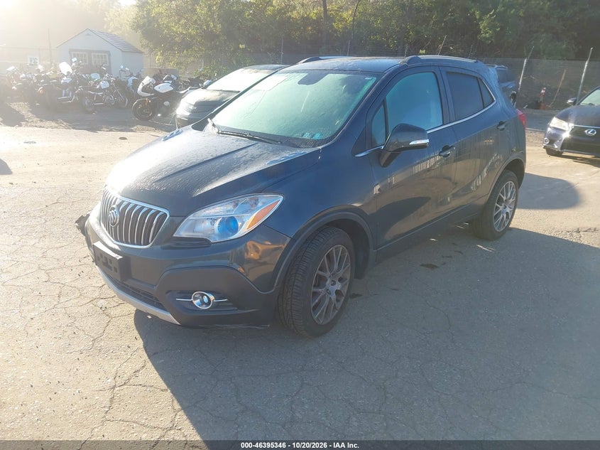 2016 Buick Encore Sport Touring, Right Front, IAAI, VIN KL4CJ2SM9GB568407 — photo 2