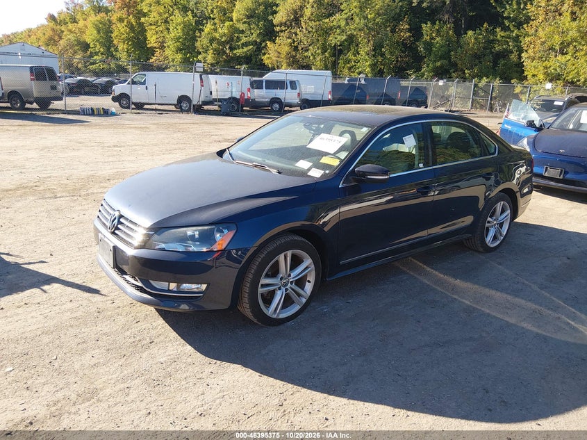 Vin: 1vwcn7a34ec075660, lot: 46895733, volkswagen passat 2.0l tdi sel premium 20142