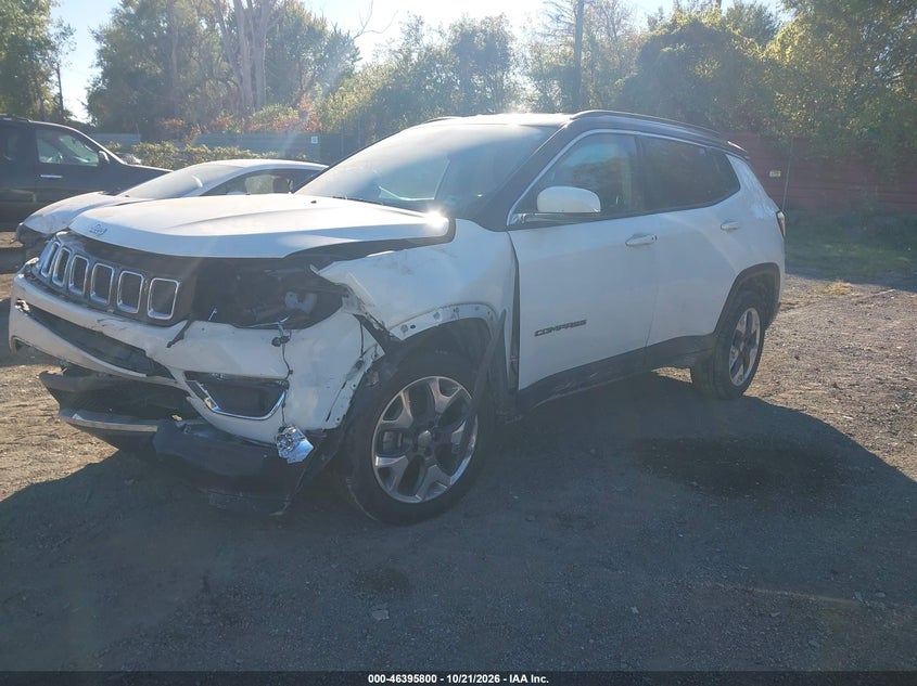 Vin: 3c4njdcb3kt842781, lot: 46896157, jeep compass limited 4x4 20192