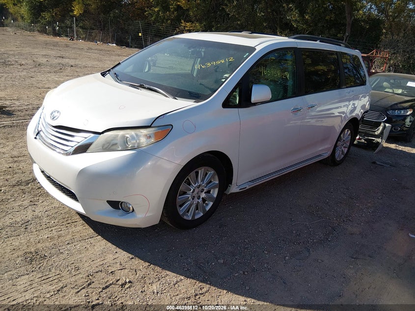 Vin: 5tddk3dcxcs030531, lot: 46896170, toyota sienna limited 7 passenger 20122