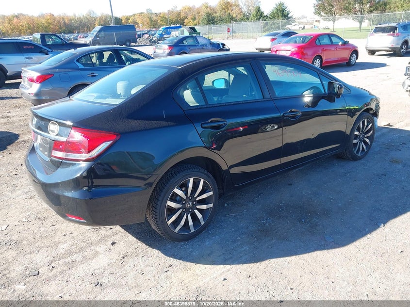 Vin: 19xfb2f90fe240560, lot: 46896237, honda civic ex-l 20154