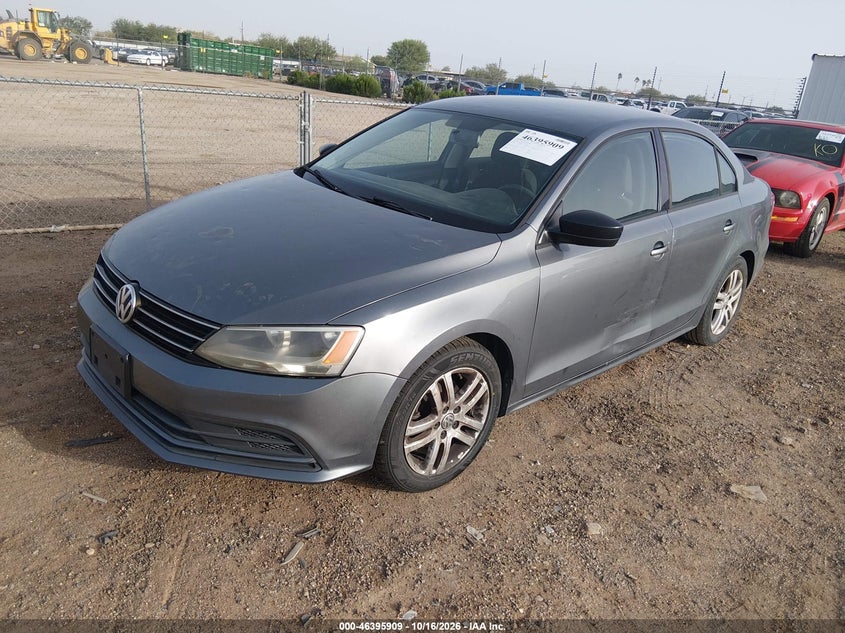 Vin: 3vw2k7aj8fm351485, lot: 46896267, volkswagen jetta 2.0l s 20152