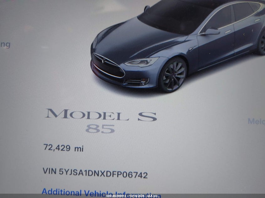 2013 TESLA MODEL S · Фото 14