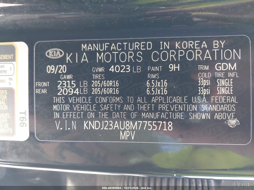 2021 KIA SOUL LX · Фото 9