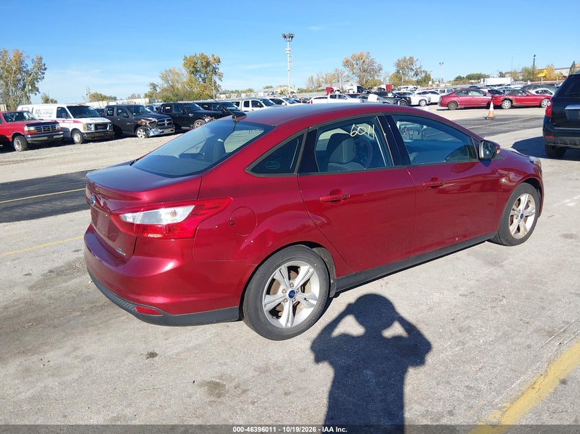 Vin: 1fadp3f25el437639, lot: 46896369, ford focus se 20144