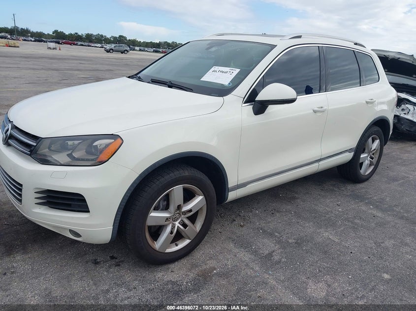 Vin: wvgff9bp6bd007288, lot: 46896430, volkswagen touareg vr6 lux 20112
