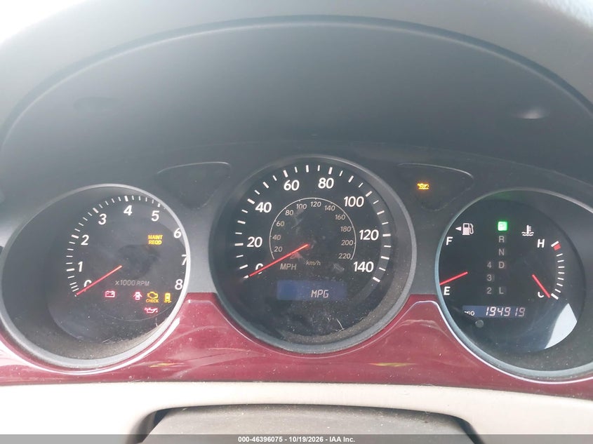 LEXUS ES 330 2004 VIN JTHBA30G040010472