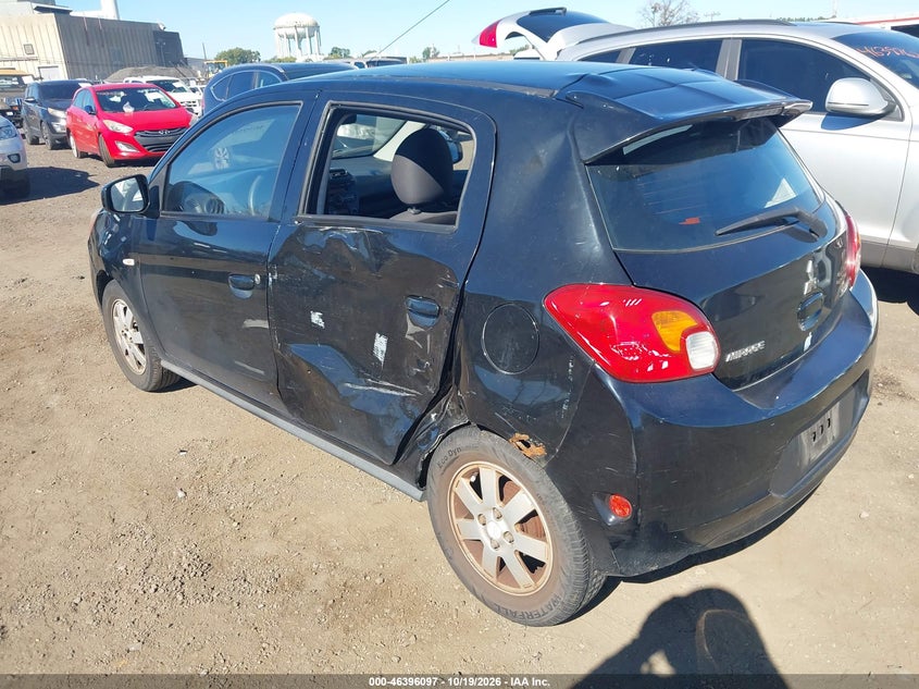 Vin: ml32a3hj4eh006223, lot: 46896455, mitsubishi mirage de 20143