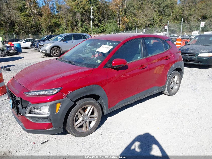 Vin: km8k12aa4mu659489, lot: 46896483, hyundai kona se 20212