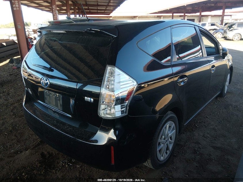 Vin: jtdzn3eu4c3169012, lot: 46896487, toyota prius v two 20124