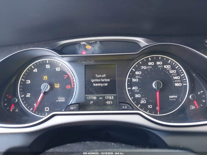AUDI A4 2013 VIN WAUFFAFL7DN026598