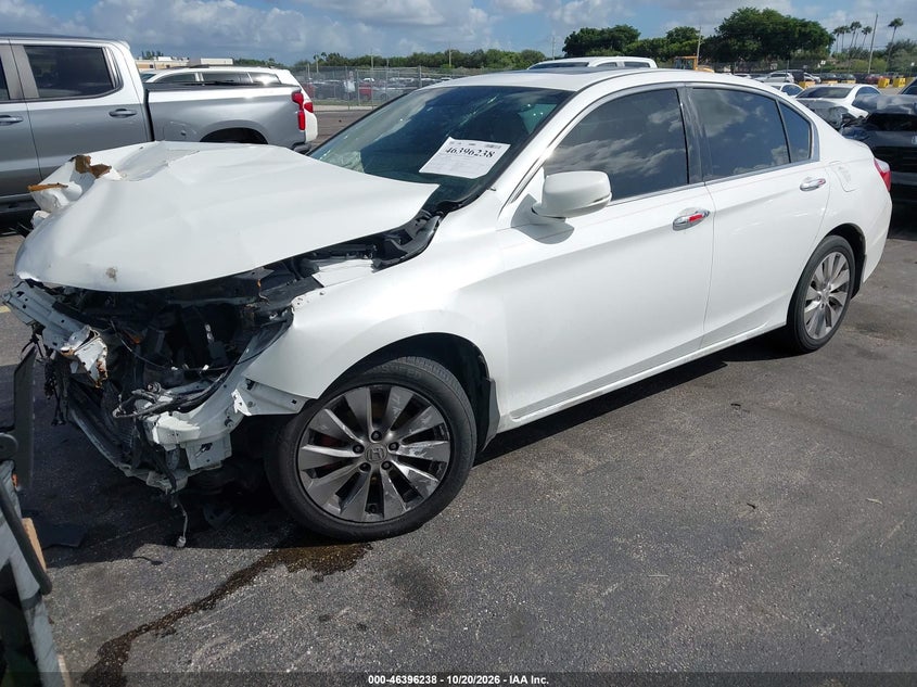 Vin: 1hgcr3f86fa022087, lot: 46896596, honda accord ex-l v-6 20152