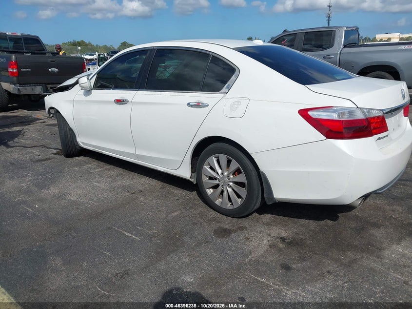 Vin: 1hgcr3f86fa022087, lot: 46896596, honda accord ex-l v-6 20153