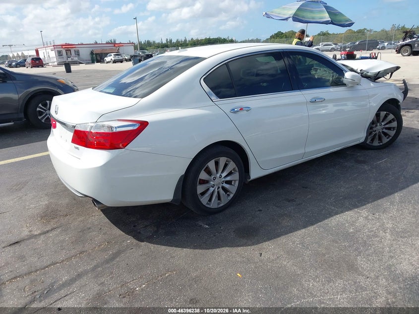 Vin: 1hgcr3f86fa022087, lot: 46896596, honda accord ex-l v-6 20154