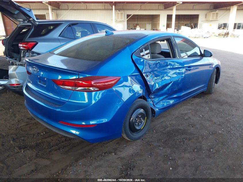 Vin: 5npd84lf4jh396147, lot: 46896602, hyundai elantra sel 20184