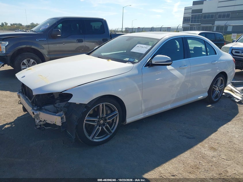 2017 Mercedes-Benz E 300 4Matic, Front End, IAAI, VIN WDDZF4KB4HA078479 — photo 2
