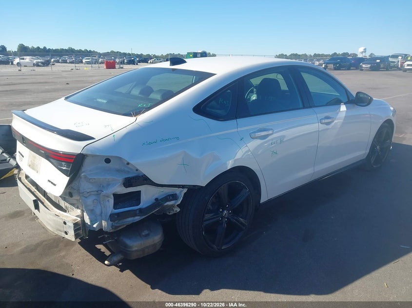 Vin: 1hgcy2f78pa050737, lot: 46896648, honda accord hybrid sport-l 20234