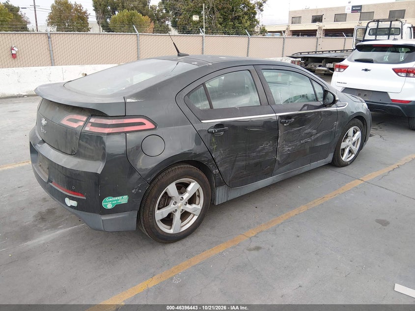 Vin: 1g1re6e49eu139401, lot: 46896801, chevrolet volt 20144