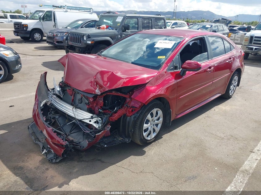Vin: jtdb4mee4t3039699, lot: 46896831, toyota corolla le 20262