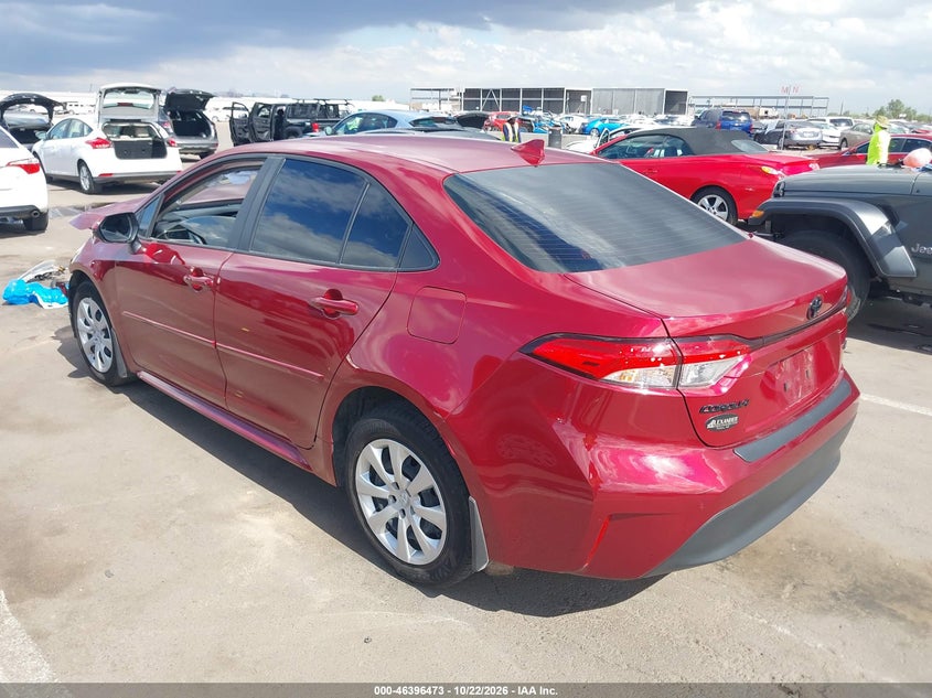 Vin: jtdb4mee4t3039699, lot: 46896831, toyota corolla le 20263