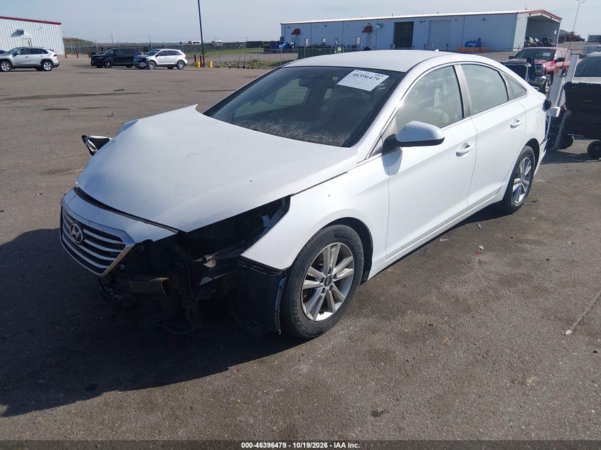 2016 Hyundai Sonata Se, Front End, IAAI, VIN 5NPE24AF2GH265798 — photo 2
