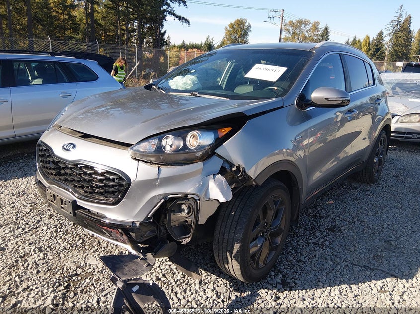 2020 Kia Sportage S, Left Front, IAAI, VIN KNDP6CAC5L7722969 — photo 2