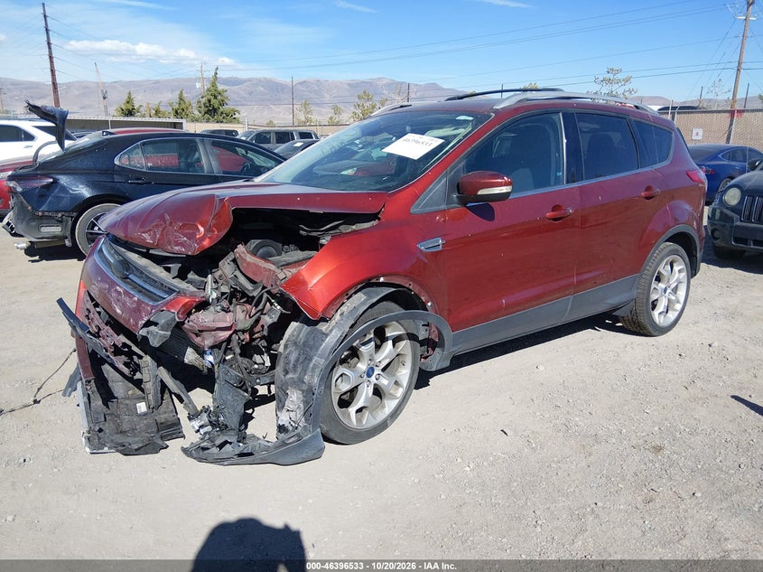 Vin: 1fmcu9j90euc85653, lot: 46896891, ford escape titanium 20142
