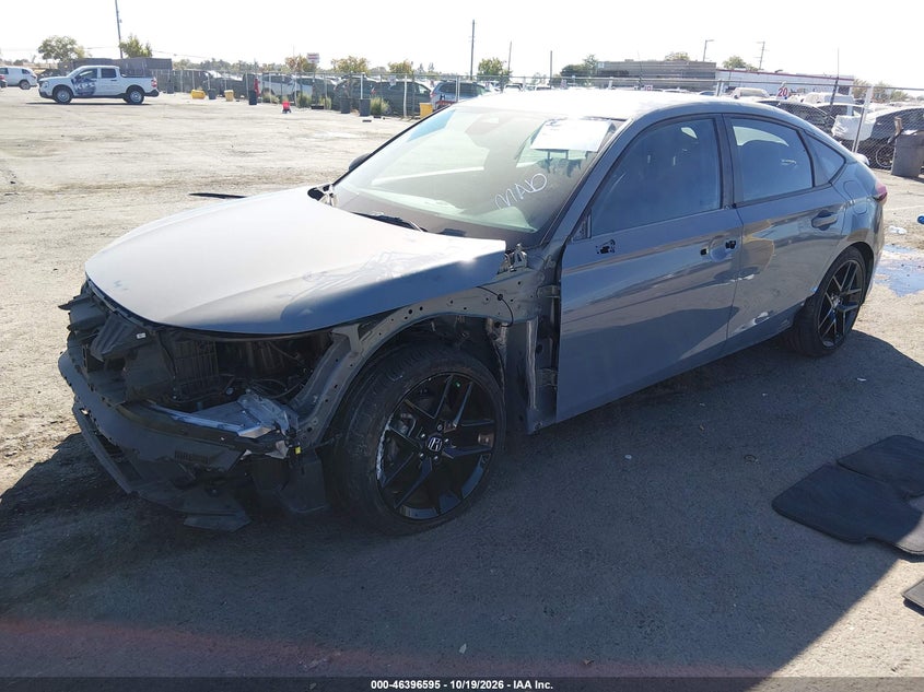 2025 Honda Civic Sedan Sport, Left Front, IAAI, VIN 19XFL2H87SE002765 — photo 2