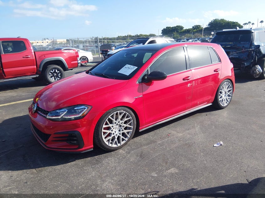 Vin: 3vw447au8jm281699, lot: 46897085, volkswagen golf gti 2.0t autobahn/2.0t s/2.0t se 20182