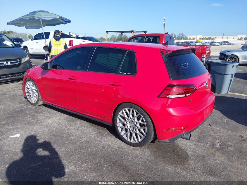 Vin: 3vw447au8jm281699, lot: 46897085, volkswagen golf gti 2.0t autobahn/2.0t s/2.0t se 20183