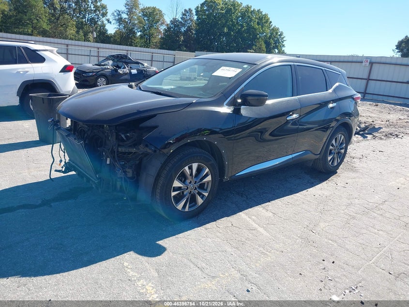 Vin: 5n1az2mg9gn141994, lot: 46897112, nissan murano platinum/s/sl/sv 20162