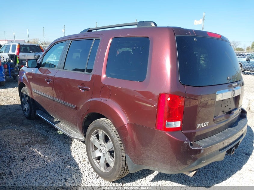 Vin: 5fnyf4h97db085745, lot: 46897128, honda pilot touring 20133