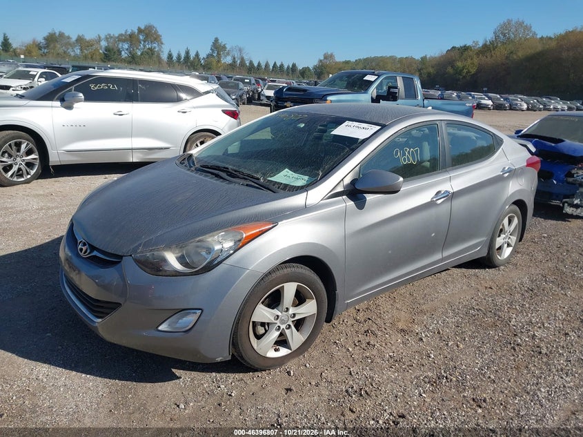 Vin: kmhdh4ae2du899370, lot: 46897165, hyundai elantra gls 20132