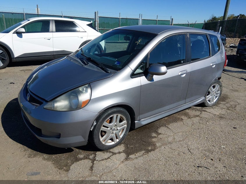 2008 Honda Fit Sport, Left Side, IAAI, VIN JHMGD37668S025272 — photo 2